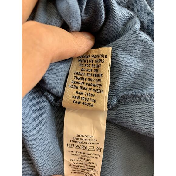 L.L Bean Men's T-Shirt Long Sleeve Traditional Fit- Blue XXL Regular - Picture 13 of 15